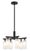 Matteo Canada - Six Light Chandelier - Kristof - Black- Union Lighting Luminaires Decor