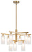 Matteo Canada - Nine Light Chandelier - Kristof - Aged Gold Brass- Union Lighting Luminaires Decor