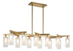 Matteo Canada - 12 Light Chandelier - Kristof - Aged Gold Brass- Union Lighting Luminaires Decor