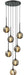 Matteo Canada - Seven Light Pendant - Jemyca - Matte Black- Union Lighting Luminaires Decor