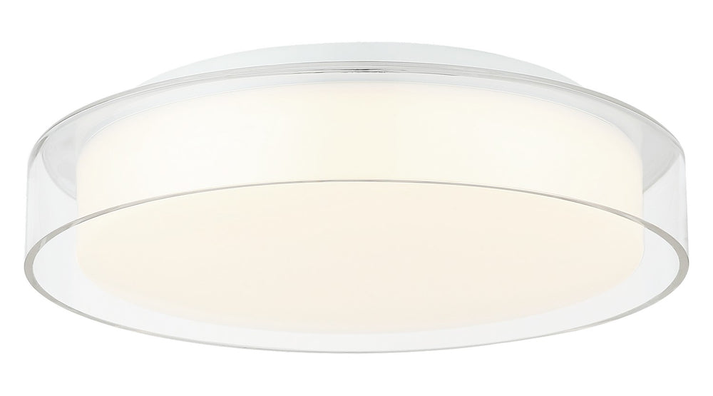 Matteo Canada - LED Flush Mount - Callum - White + Clear- Union Lighting Luminaires Decor