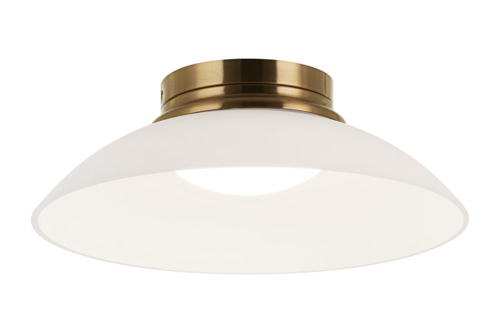 Matteo Canada - LED Flush Mount - Luna - Aged Gold Brass- Union Lighting Luminaires Decor