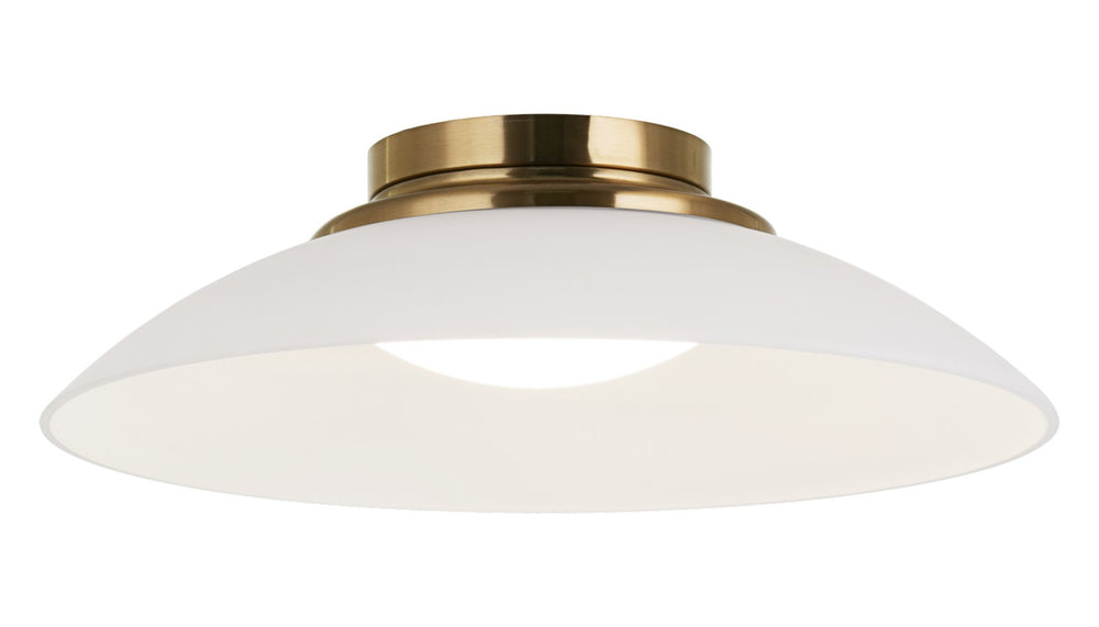 Matteo Canada - LED Flush Mount - Luna - Aged Gold Brass- Union Lighting Luminaires Decor