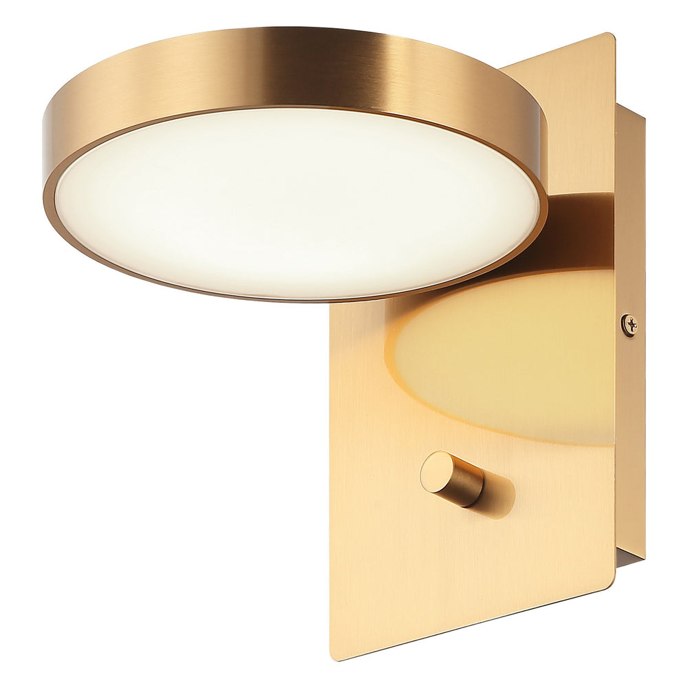Matteo Canada - LED Wall Sconce - Azton - Aged Gold Brass- Union Lighting Luminaires Decor