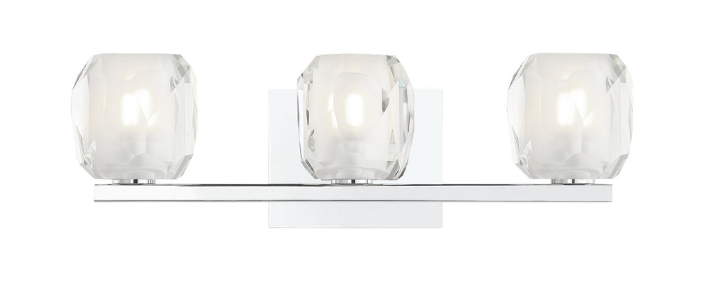 Matteo Canada - Three Light Vanity - Carleton - Chrome- Union Lighting Luminaires Decor
