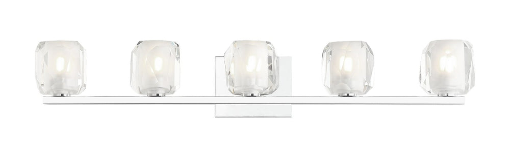 Matteo Canada - Five Light Vanity - Carleton - Chrome- Union Lighting Luminaires Decor