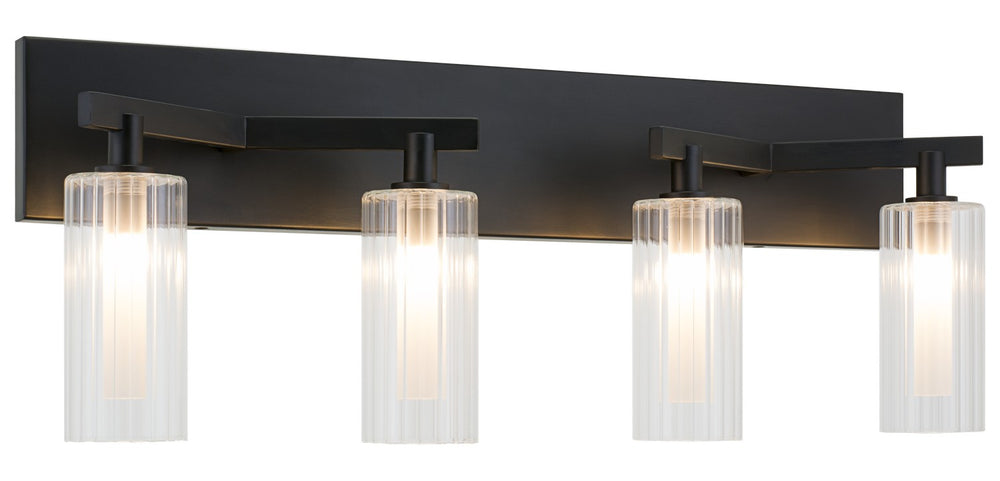 Matteo Canada - Four Light Wall Sconce - Kristof - Black- Union Lighting Luminaires Decor