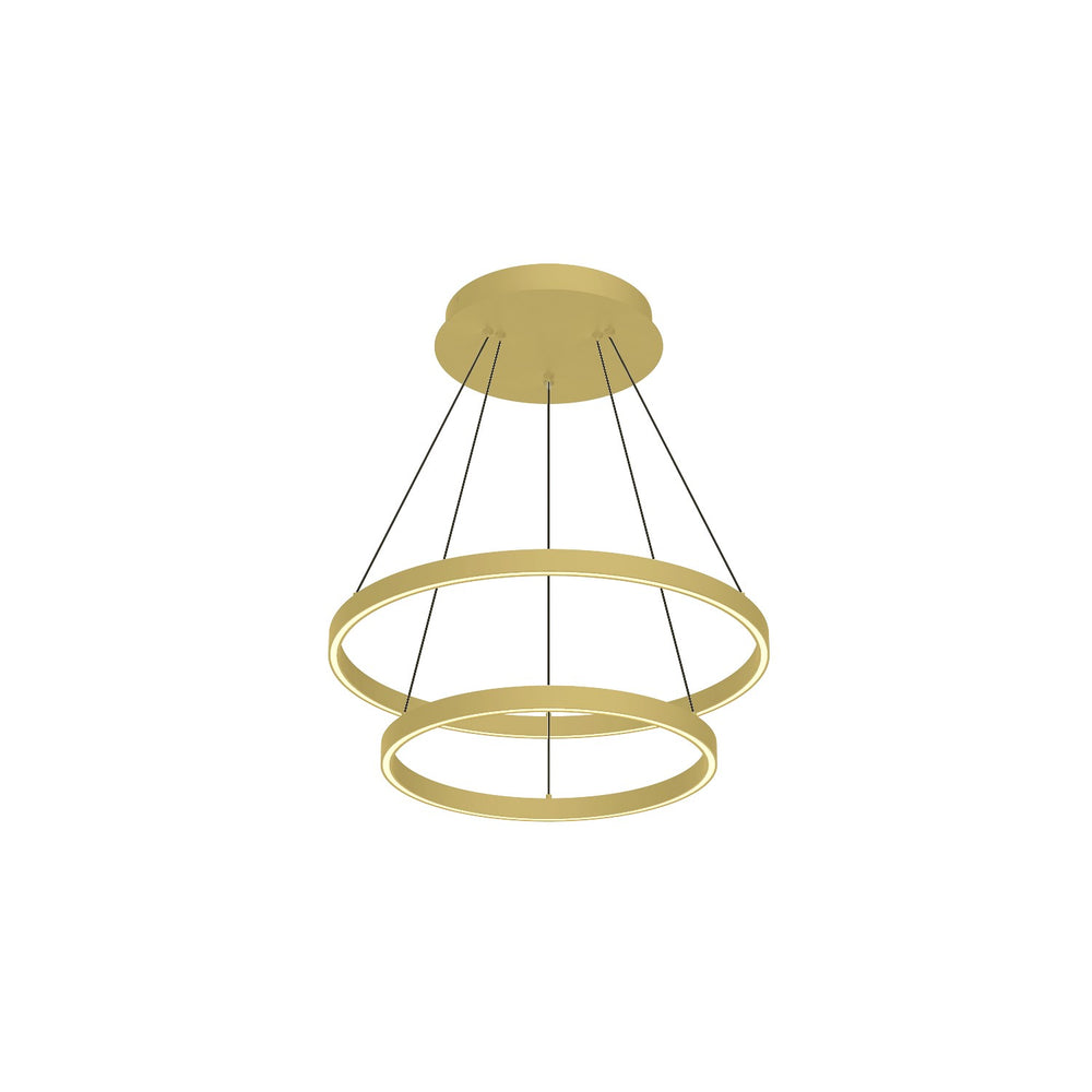 Kuzco Canada - LED Chandelier - Cerchio - Brushed Gold- Union Lighting Luminaires Decor
