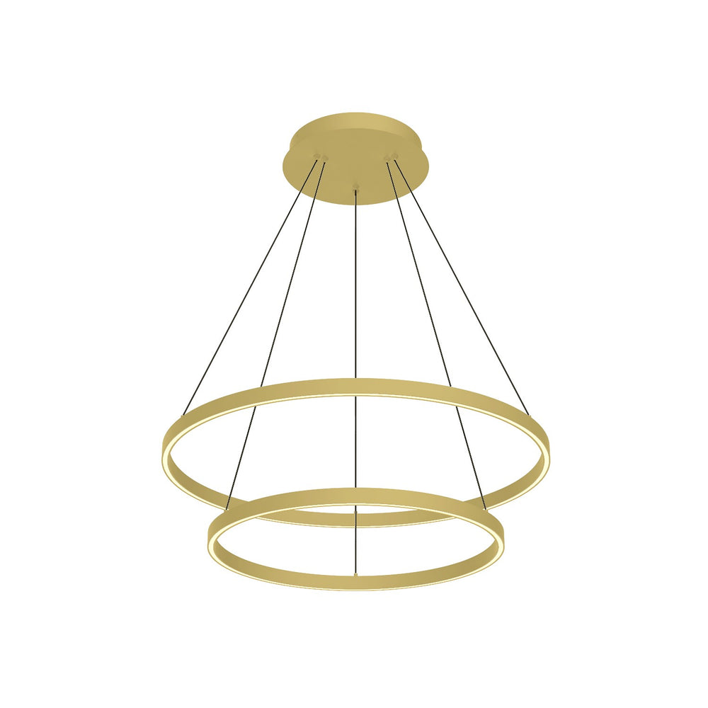 Kuzco Canada - LED Chandelier - Cerchio - Brushed Gold- Union Lighting Luminaires Decor