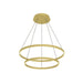 Kuzco Canada - LED Chandelier - Cerchio - Brushed Gold- Union Lighting Luminaires Decor