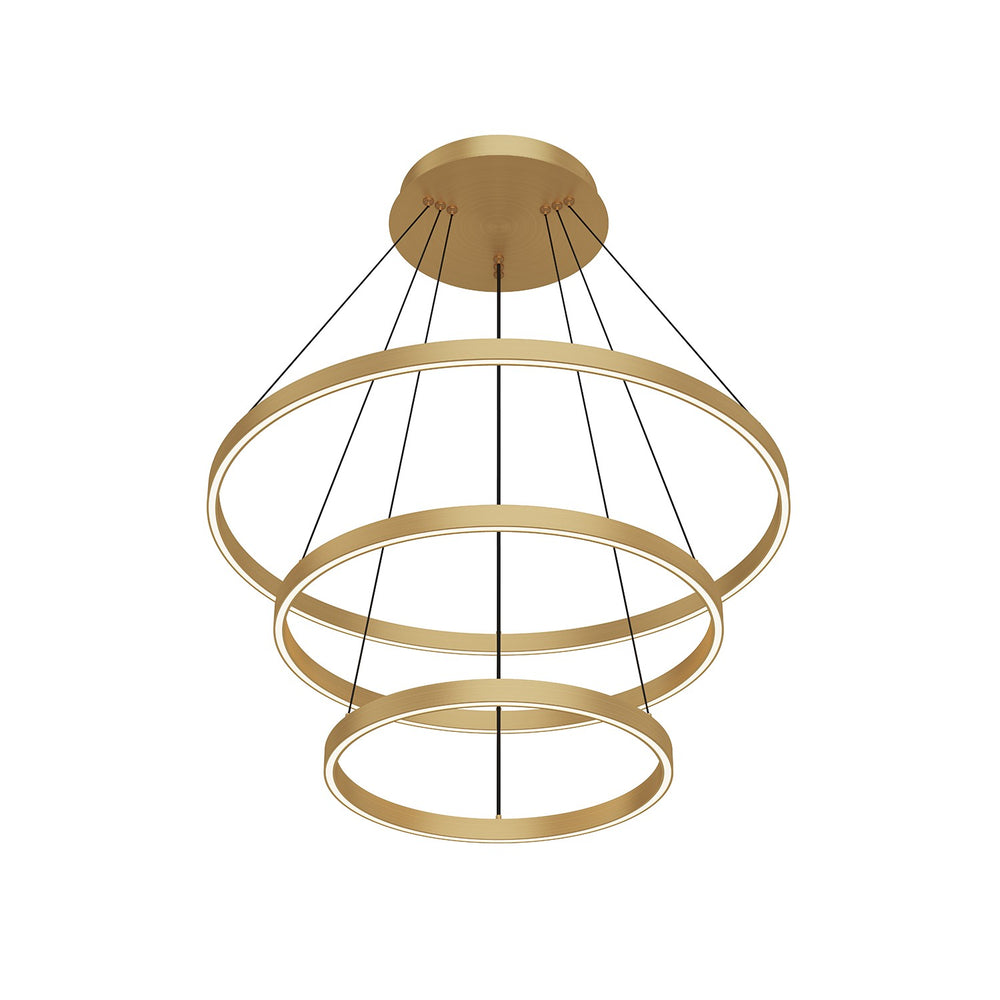 Kuzco Canada - LED Chandelier - Cerchio - Brushed Gold- Union Lighting Luminaires Decor