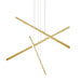 Kuzco Canada - LED Pendant - Vega - Brushed Gold- Union Lighting Luminaires Decor