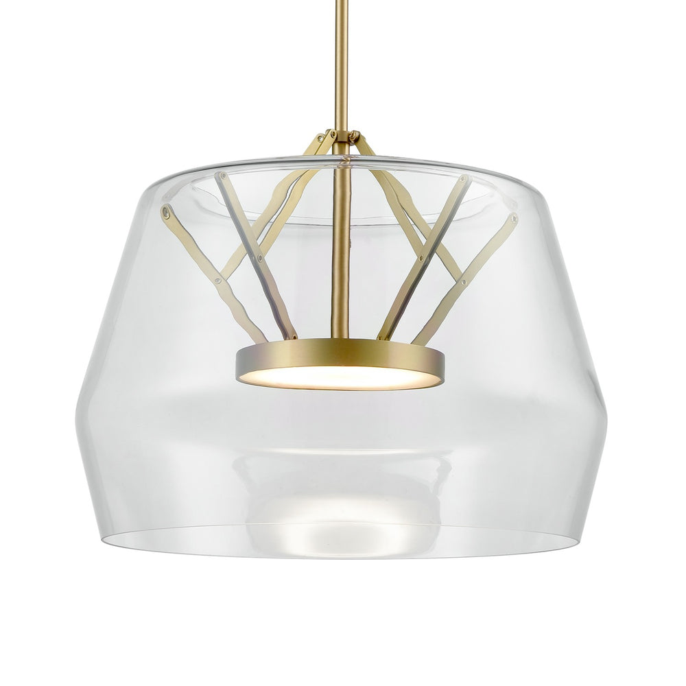 Kuzco Canada - LED Pendant - Deco - Clear/Brushed Gold- Union Lighting Luminaires Decor