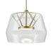Kuzco Canada - LED Pendant - Deco - Clear/Brushed Gold- Union Lighting Luminaires Decor