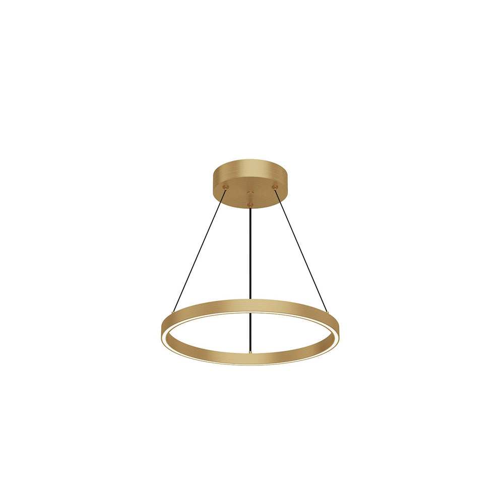 Kuzco Canada - LED Pendant - Cerchio - Brushed Gold- Union Lighting Luminaires Decor