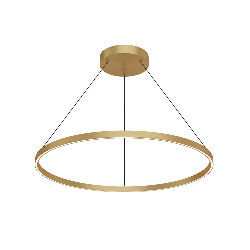 Kuzco Canada - LED Pendant - Cerchio - Brushed Gold- Union Lighting Luminaires Decor