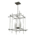 Hubbardton Forge - Four Light Chandelier - Tura - Sterling- Union Lighting Luminaires Decor