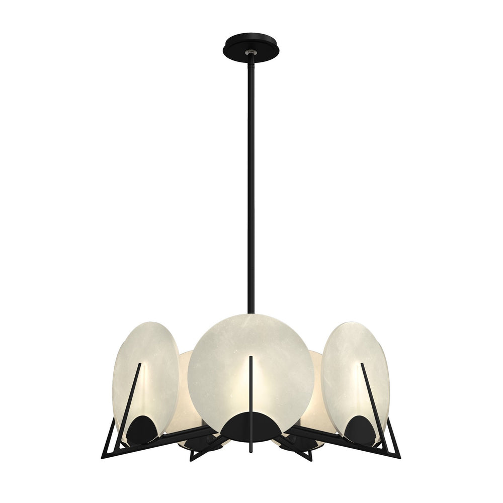 Hubbardton Forge - Seven Light Pendant - Callisto - Black- Union Lighting Luminaires Decor