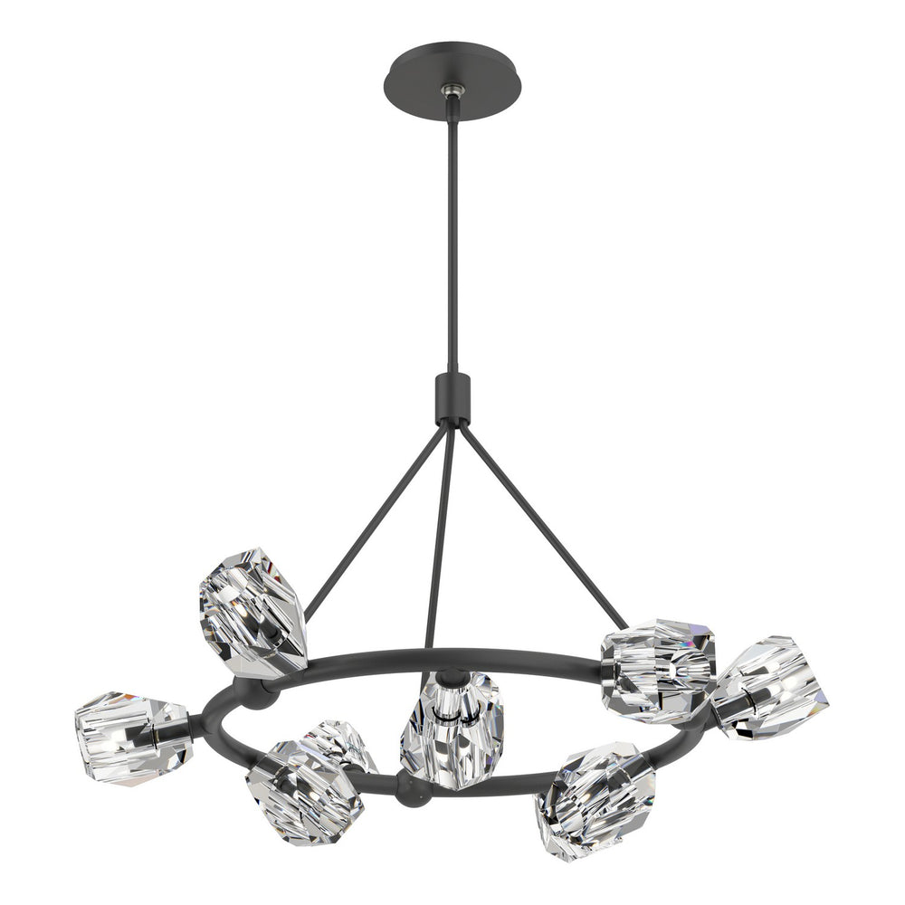Hubbardton Forge - Nine Light Pendant - Gatsby - Black- Union Lighting Luminaires Decor
