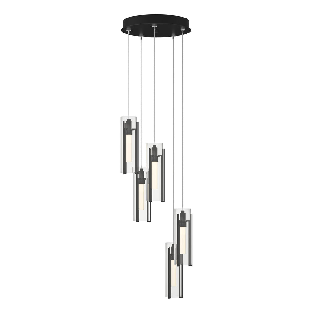 Hubbardton Forge - LED Pendant - Exos Glass - Black- Union Lighting Luminaires Decor