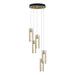 Hubbardton Forge - LED Pendant - Exos Glass - Modern Brass- Union Lighting Luminaires Decor