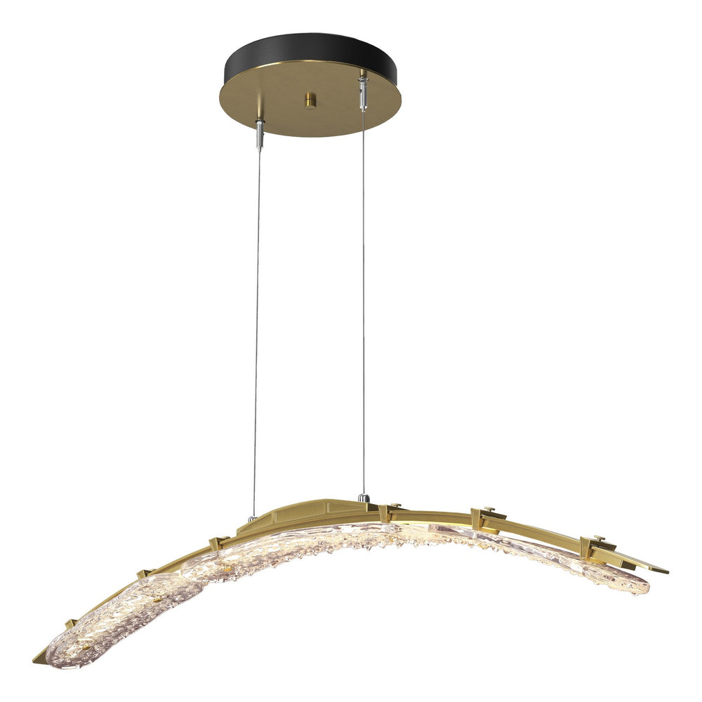 Hubbardton Forge - LED Pendant - Glissade - Modern Brass- Union Lighting Luminaires Decor