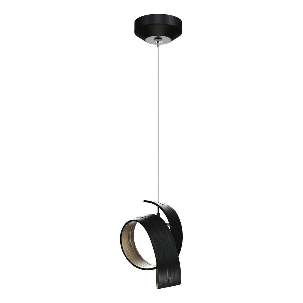 Hubbardton Forge - LED Pendant - Riza - Black- Union Lighting Luminaires Decor