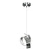 Hubbardton Forge - LED Pendant - Riza - Sterling- Union Lighting Luminaires Decor