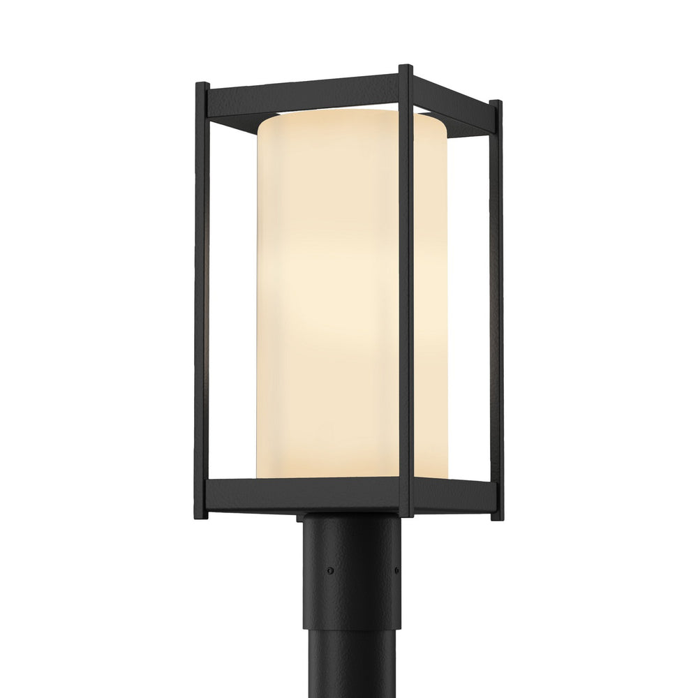 Hubbardton Forge - One Light Outdoor Post Mount - Cela - Coastal Black- Union Lighting Luminaires Decor