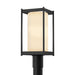 Hubbardton Forge - One Light Outdoor Post Mount - Cela - Coastal Black- Union Lighting Luminaires Decor