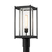 Hubbardton Forge - One Light Outdoor Post Mount - Cela - Coastal Black- Union Lighting Luminaires Decor