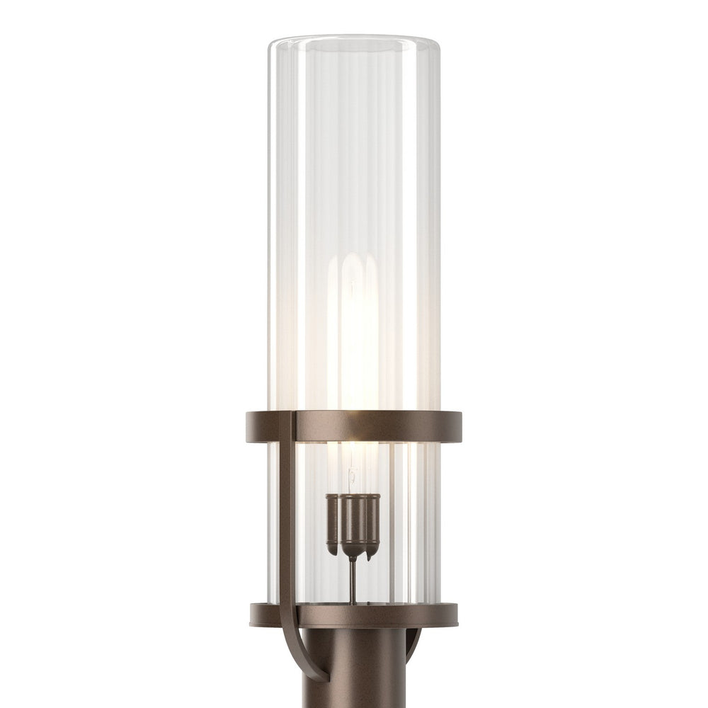 Hubbardton Forge - One Light Outdoor Post Mount - Alcove - Coastal Bronze- Union Lighting Luminaires Decor