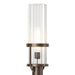 Hubbardton Forge - One Light Outdoor Post Mount - Alcove - Coastal Bronze- Union Lighting Luminaires Decor