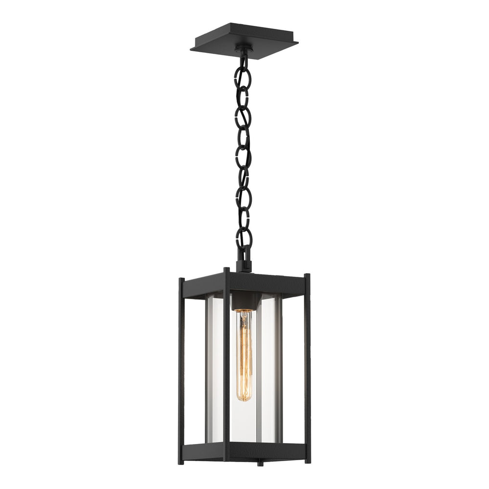 Hubbardton Forge - One Light Outdoor Lantern - Cela - Coastal Black- Union Lighting Luminaires Decor