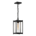 Hubbardton Forge - One Light Outdoor Lantern - Cela - Coastal Black- Union Lighting Luminaires Decor