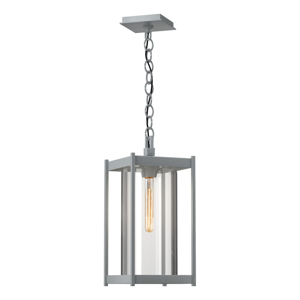Hubbardton Forge - One Light Outdoor Lantern - Cela - Coastal Burnished Steel- Union Lighting Luminaires Decor