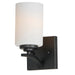 Maxim - One Light Wall Sconce - Deven - Black- Union Lighting Luminaires Decor