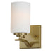 Maxim - One Light Wall Sconce - Deven - Satin Brass- Union Lighting Luminaires Decor