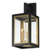 Maxim - Four Light Outdoor Wall Sconce - Neoclass - Black / Gold- Union Lighting Luminaires Decor