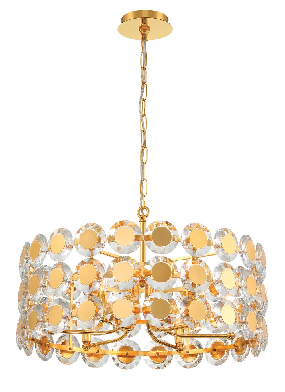 Eurofase Canada - PERRENE-CHD-6LT-23IN-GD-CL - PERRENE - Gold- Union Lighting Luminaires Decor