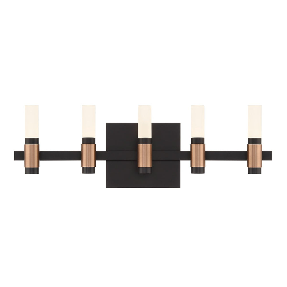 Eurofase Canada - ALBANY-VAN-5LT-BRBM-WH - ALBANY - Brass-Black- Union Lighting Luminaires Decor