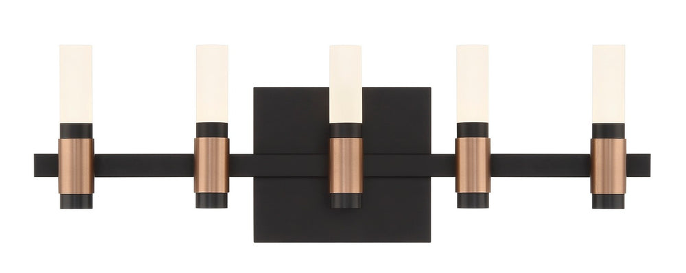 Eurofase Canada - ALBANY-VAN-5LT-BRBM-WH - ALBANY - Brass-Black- Union Lighting Luminaires Decor