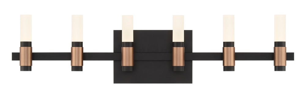 Eurofase Canada - ALBANY-VAN-6LT-BRBM-WH - ALBANY - Brass-Black- Union Lighting Luminaires Decor