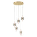 Eurofase Canada - ROLA-CHD-5LT-18IN-GD-WH - ROLA - Gold- Union Lighting Luminaires Decor