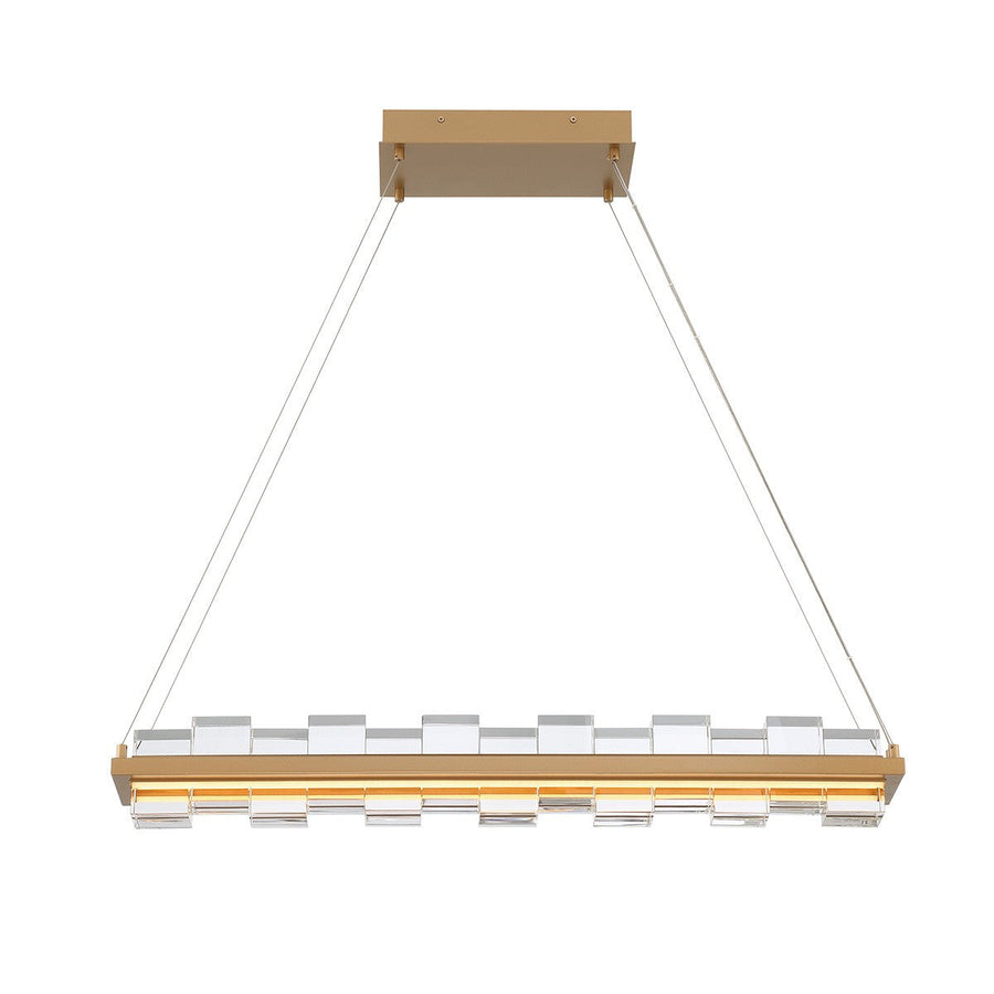 Eurofase Canada - BRUCO-CHD-35IN-GD-CL - BRUCO - Gold- Union Lighting Luminaires Decor