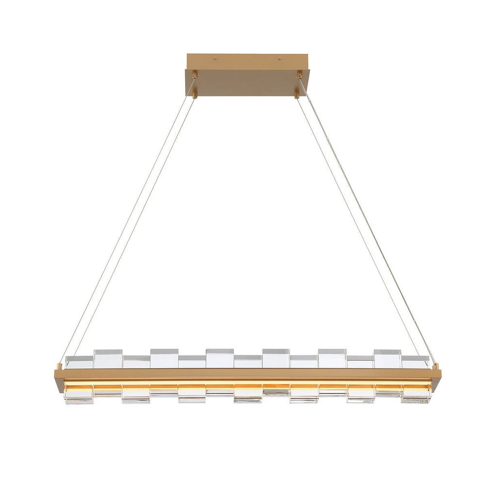 Eurofase Canada - BRUCO-CHD-35IN-GD-CL - BRUCO - Gold- Union Lighting Luminaires Decor