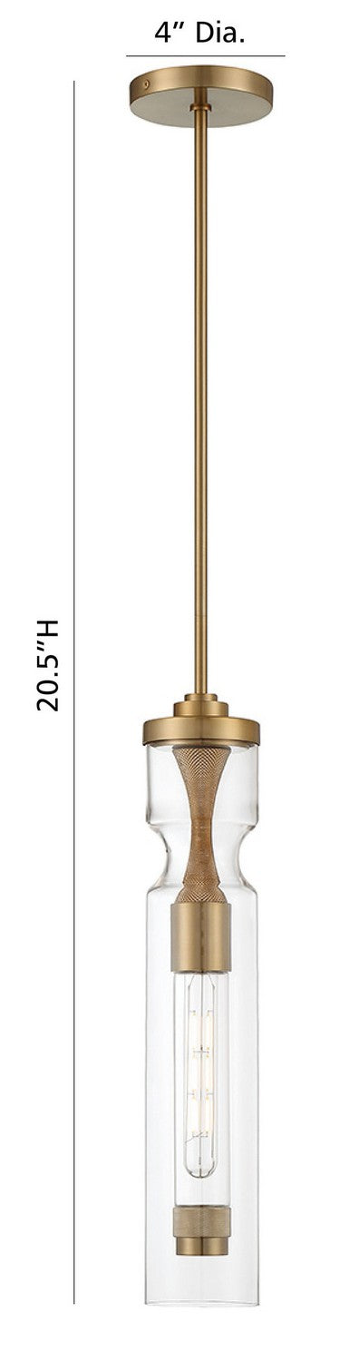 Eurofase Canada - MISTERO-PEN-21IN-SN-CL - MISTERO - Satin Nickel- Union Lighting Luminaires Decor