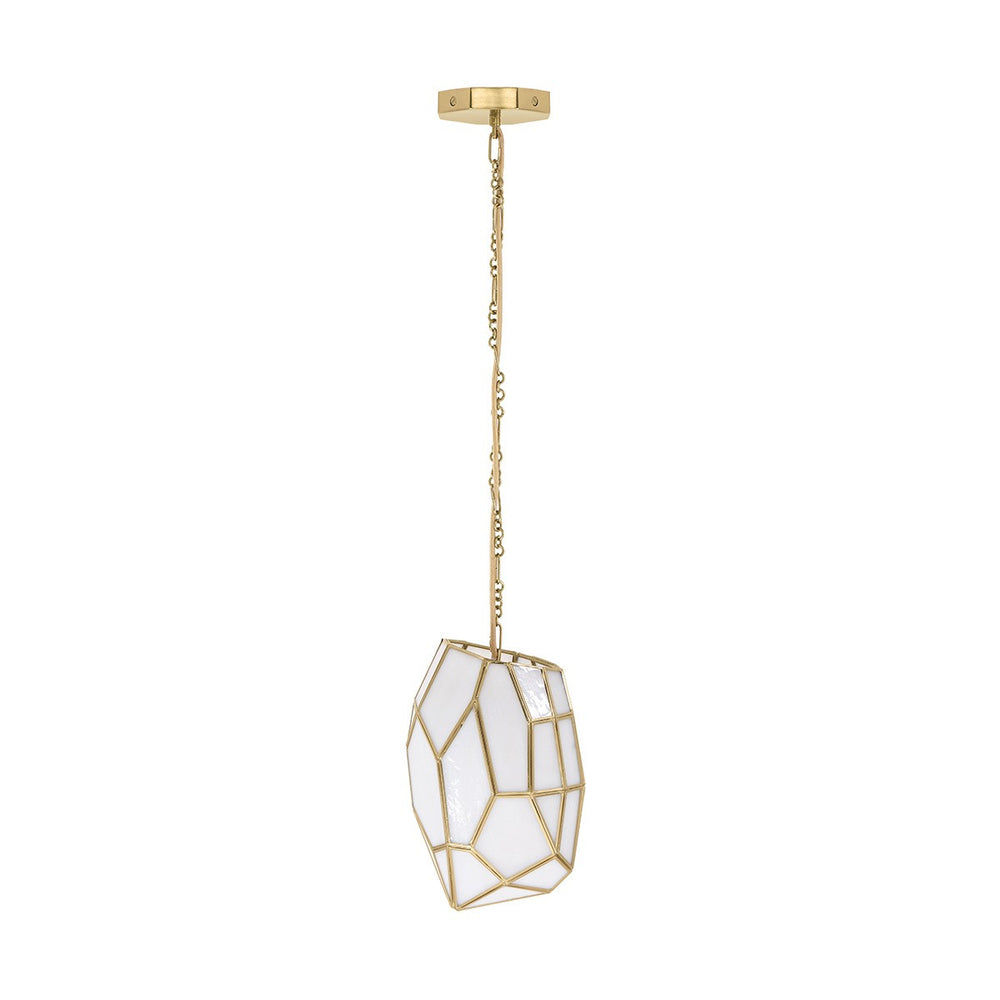 Eurofase Canada - HEERA-CHD-13IN-BR-WH - HEERA - Brass- Union Lighting Luminaires Decor