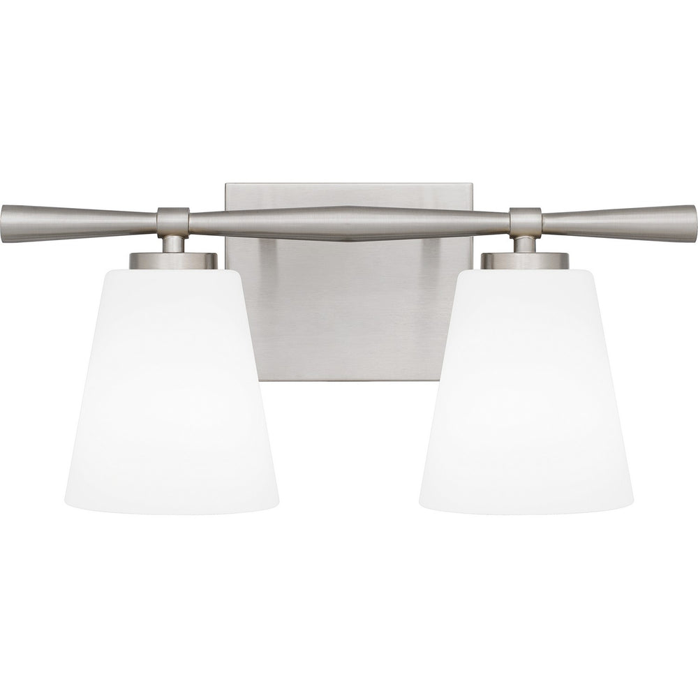Quoizel - Two Light Bath - Brindley - Brushed Nickel- Union Lighting Luminaires Decor