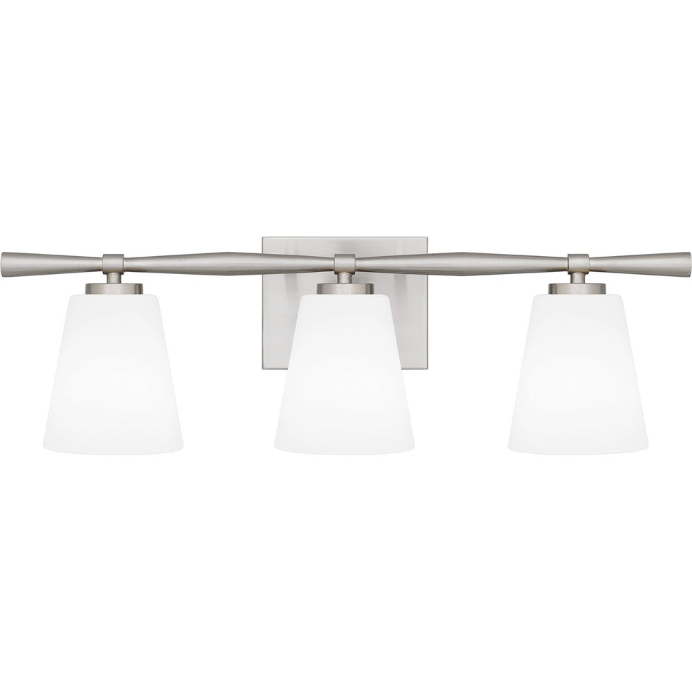 Quoizel - Three Light Bath - Brindley - Brushed Nickel- Union Lighting Luminaires Decor